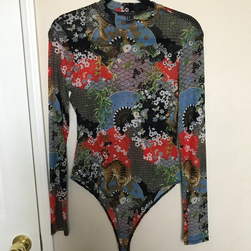 Forever 21 print bodysuit